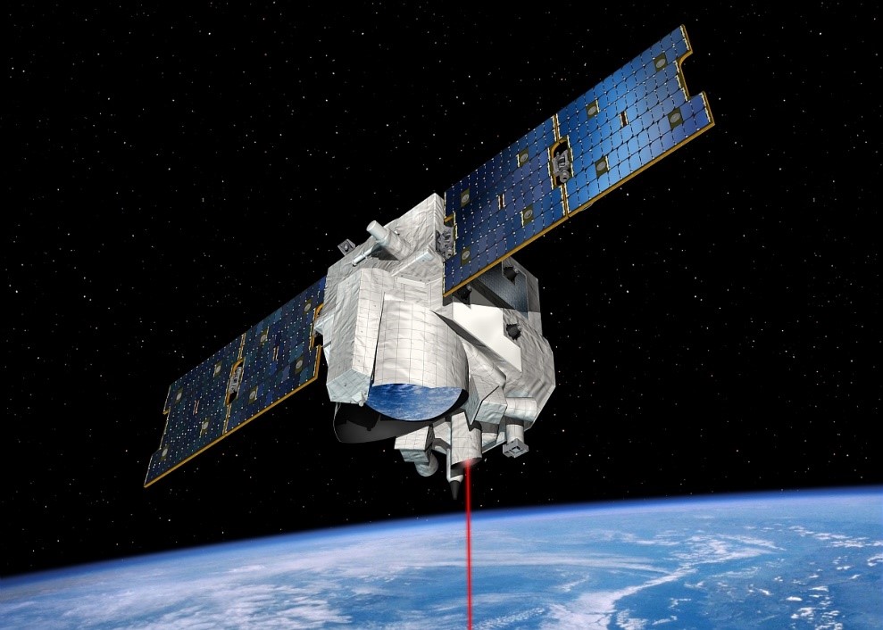 Artist's illustration of the Merlin satellite, © CNES/David Ducros, 2016